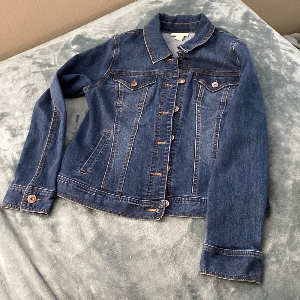 Style & Co Jean Jacket M like new!